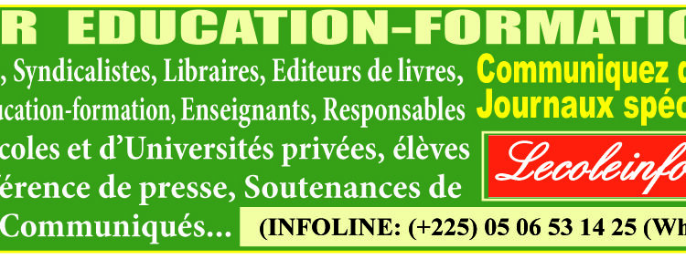 Bandeau sur les sites de l’Ecole