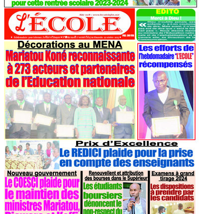 Une L’ECOLE n°138