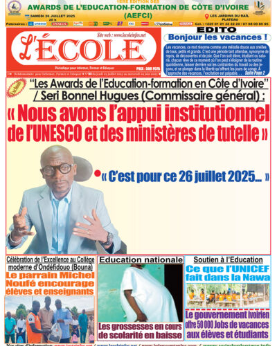 Une L'ECOLE n°183 Une L'ECOLE n°183