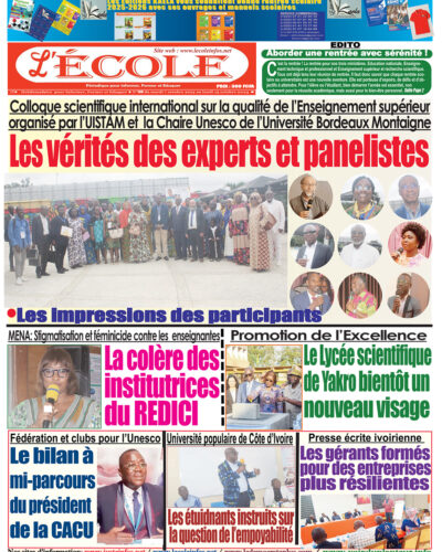 Une L'ECOLE n°189 Une L'ECOLE n°189