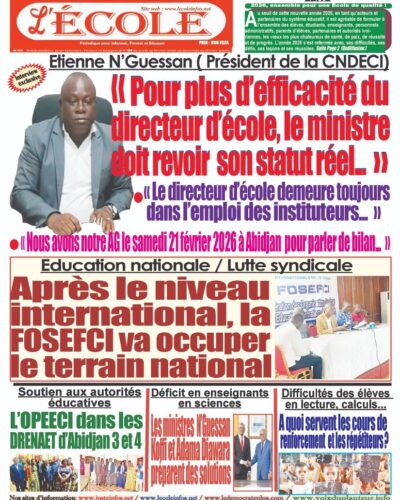 Une L'ECOLE n°196 Une L'ECOLE n°196